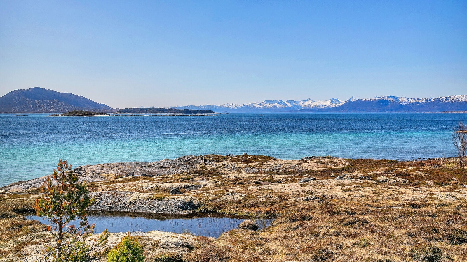 Uteområde ved hytta Galleribilde