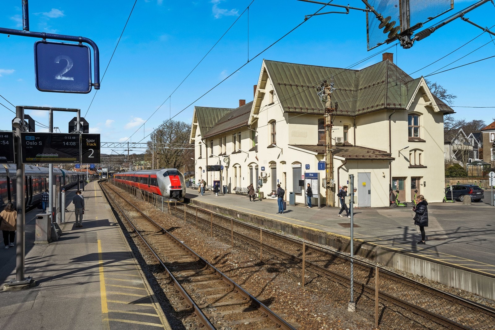 Kort vei til Moss togstasjon Galleribilde