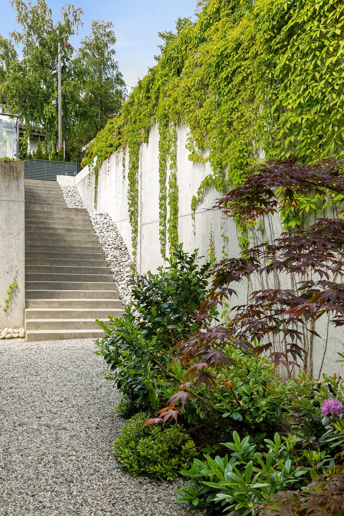 Trappen har også integrert snøsmelteanlegg. Galleribilde