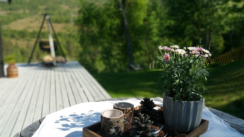 Terrassen har et areal på ca. 36 kvm. Galleribilde