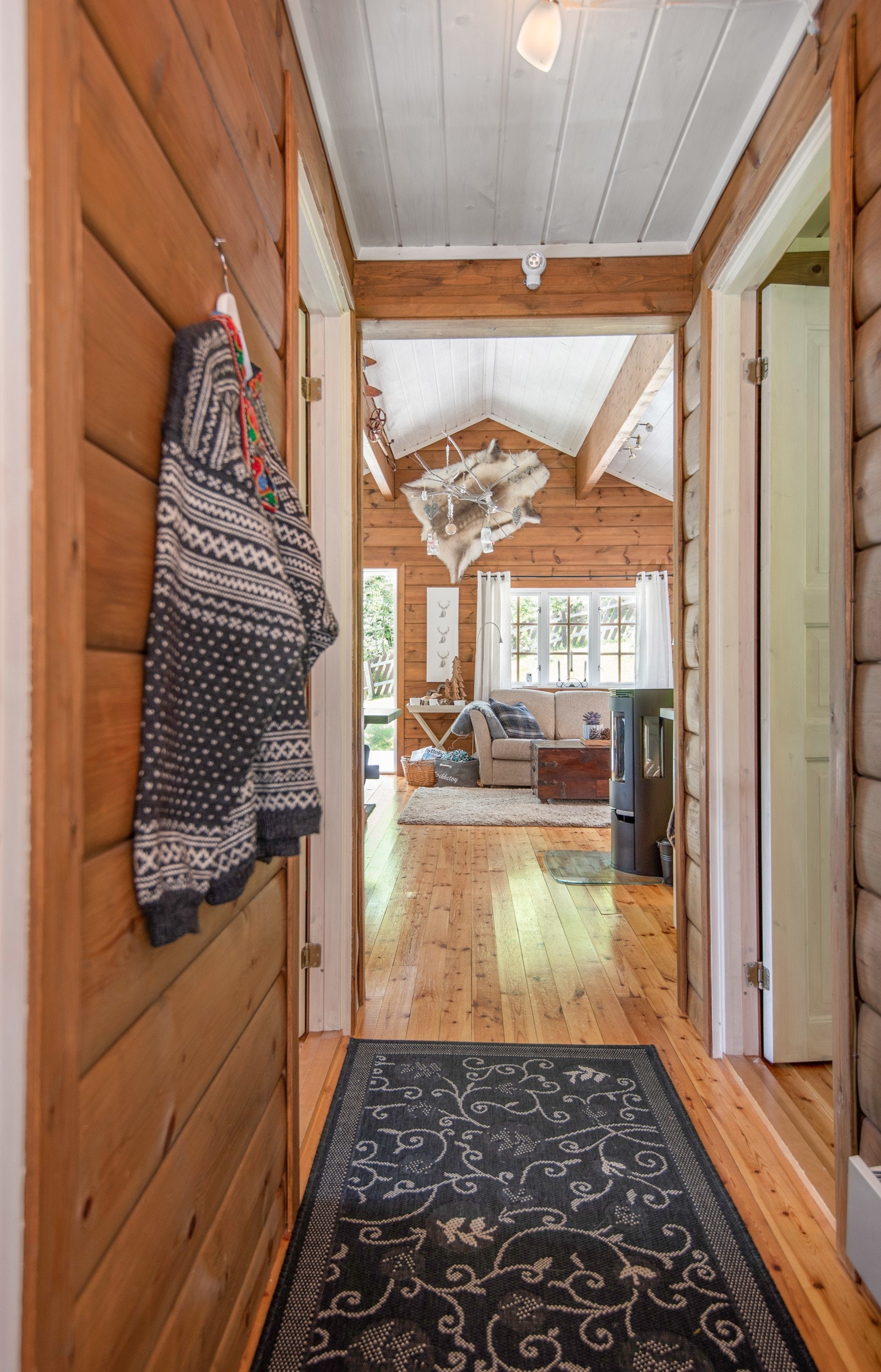 Det er montert "ring hytta varm" funksjon. Galleribilde