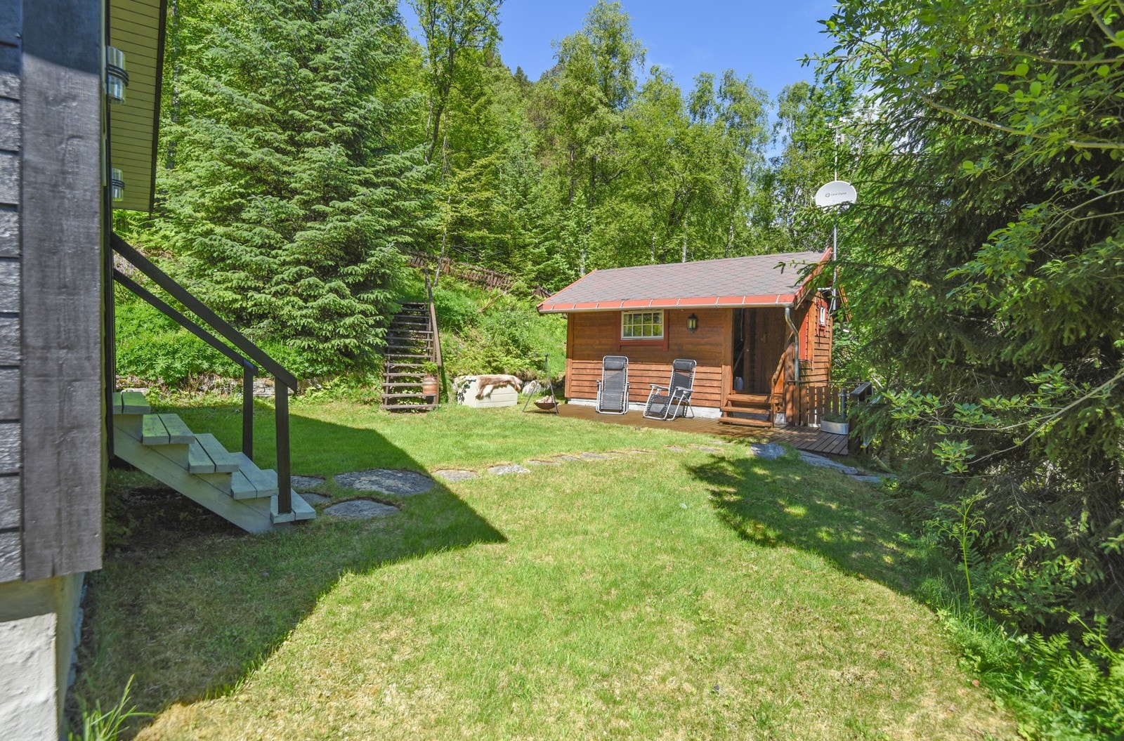 Uthus med god plass til oppbevaring av feks plenklipper, hagemøbler o.l. Galleribilde