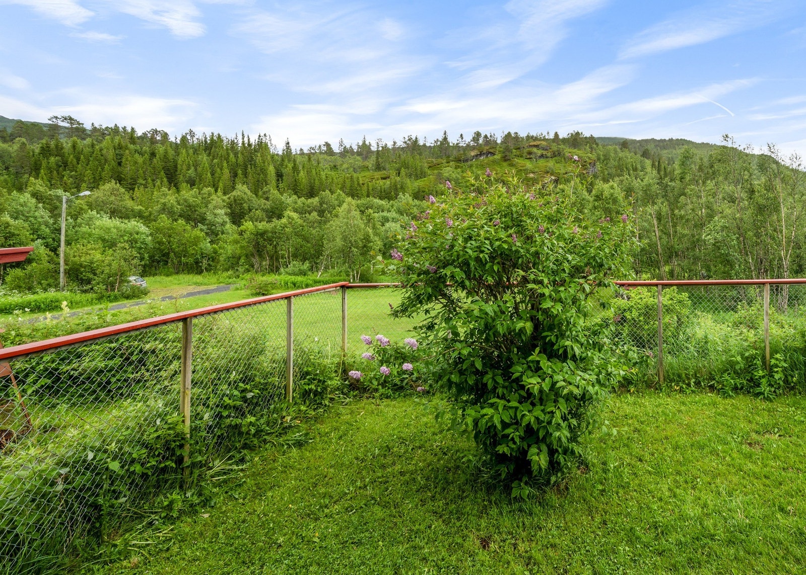 Eiendommen har store parklignende områder. Galleribilde