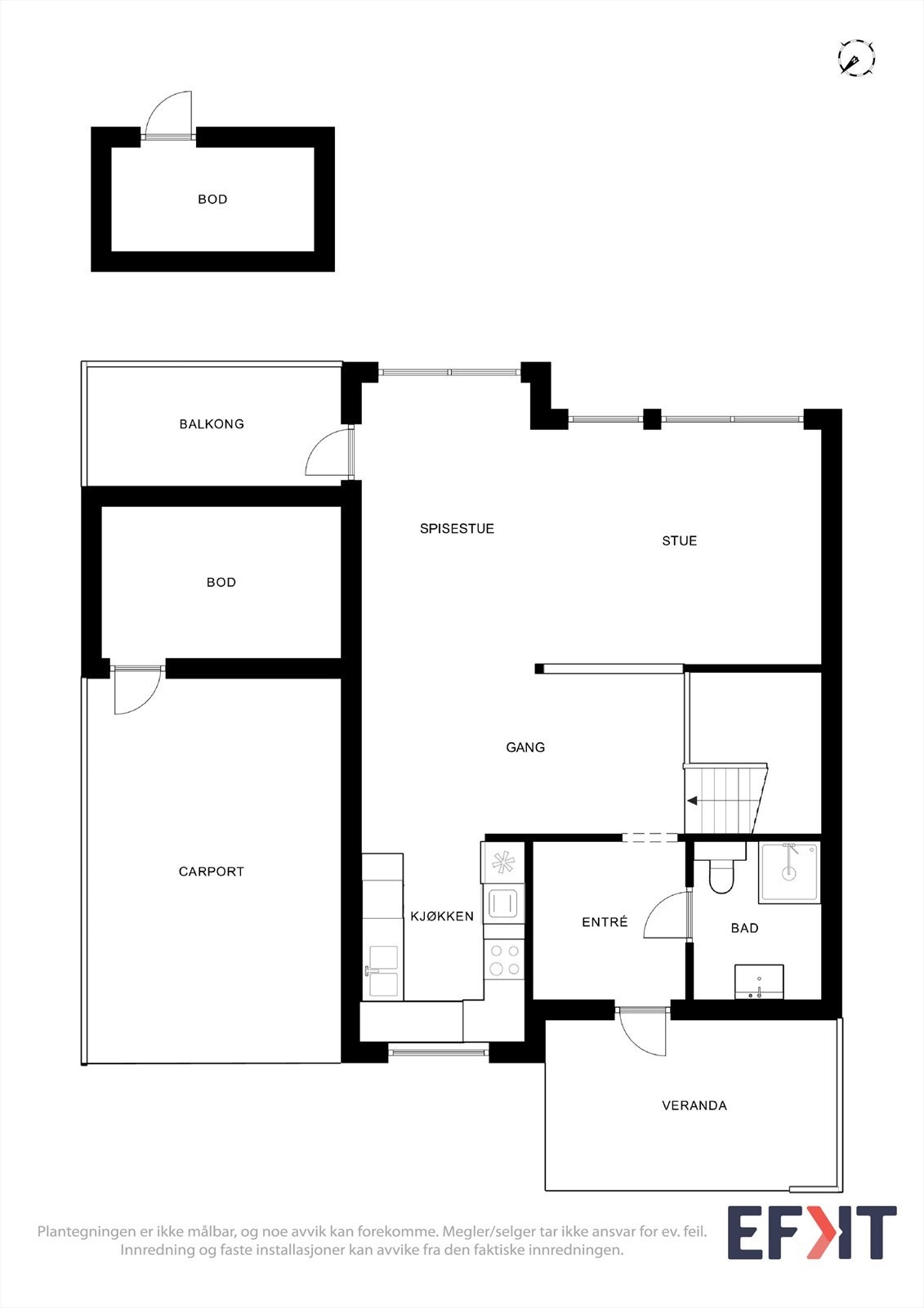 Plantegning 1. etasje. Galleribilde