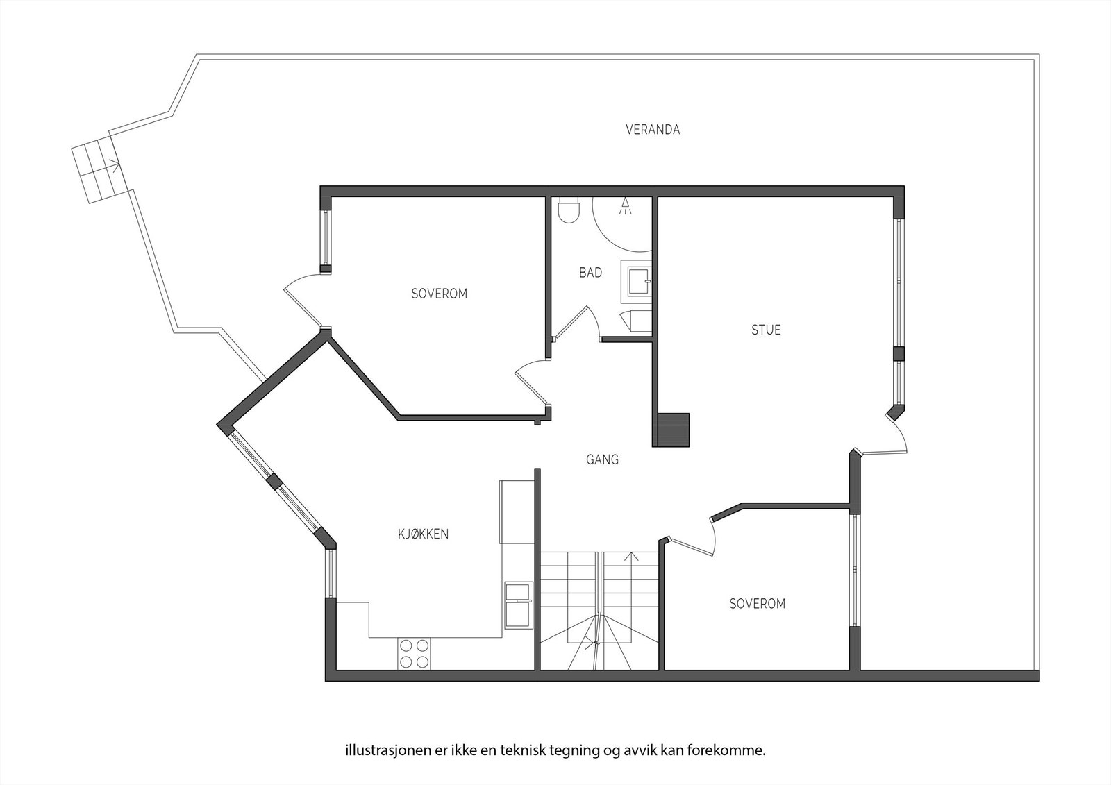 Plantegning - 1. etasje Galleribilde
