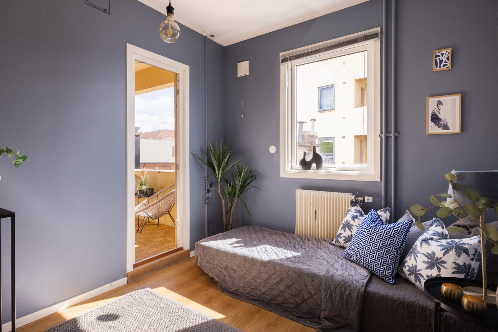 Soverom nr 3 ligger innerst og byr på egen balkong Galleribilde