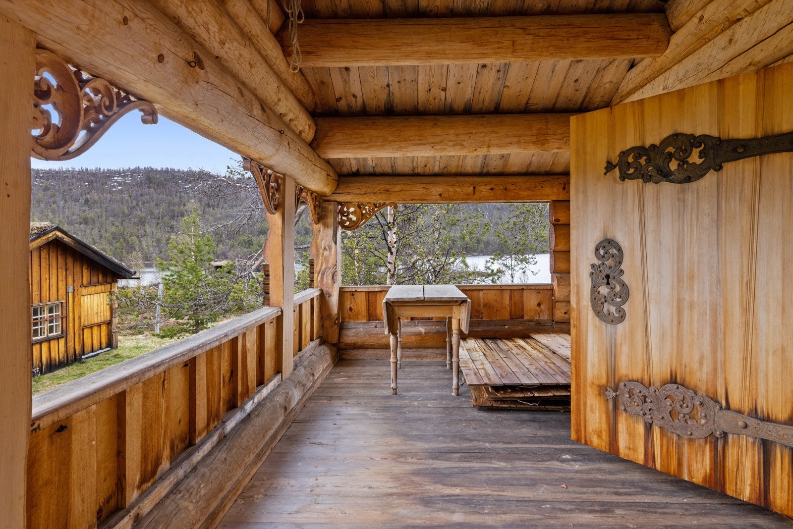 Veranda på stabbur Galleribilde