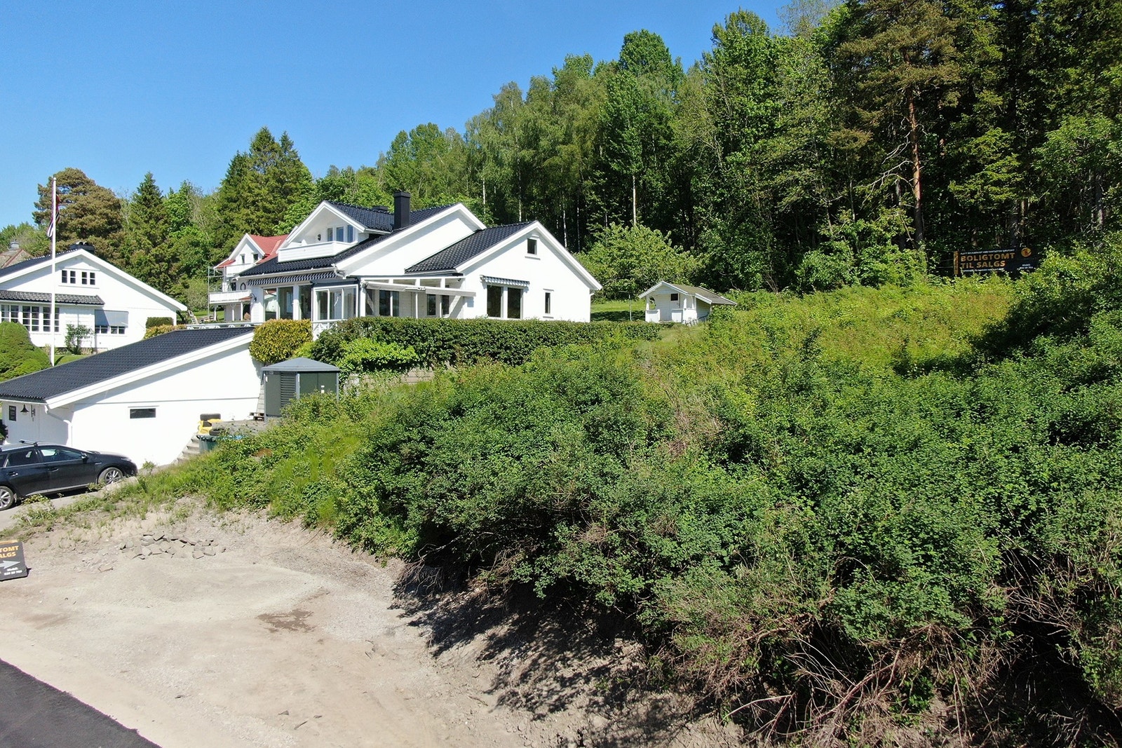 Skråtomt som gjør at man får en fantastisk utsikt Galleribilde