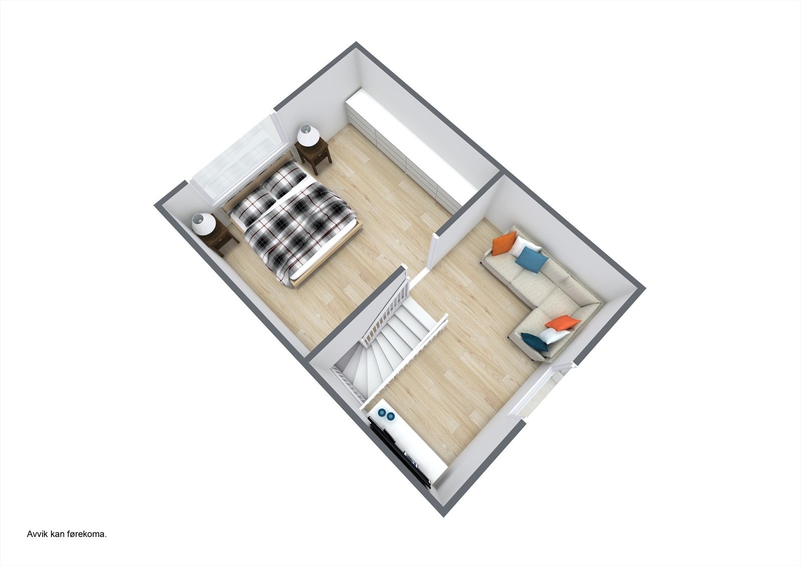 Planteikning 3D Loft. Galleribilde