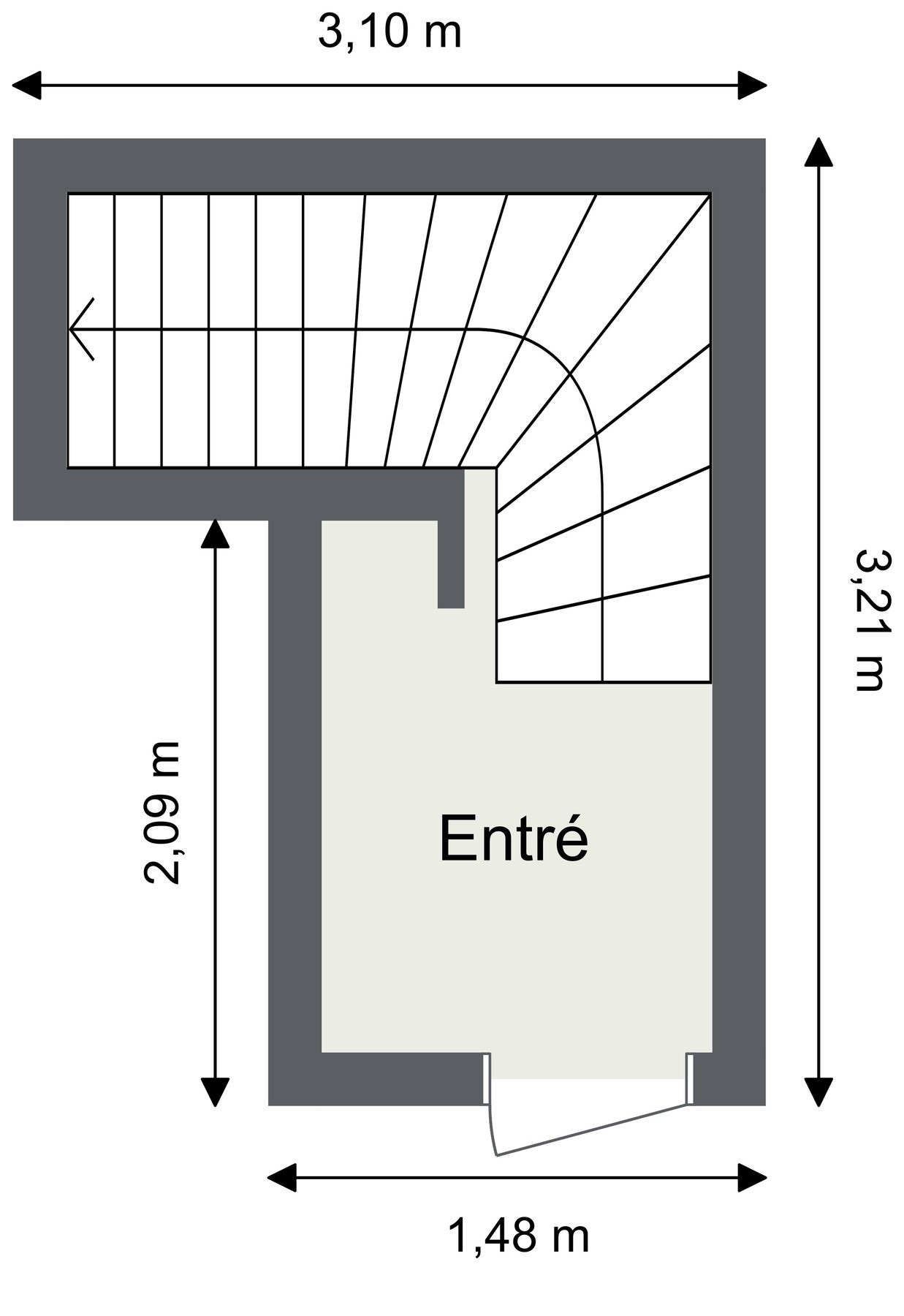 Plantegning 4. etasje Galleribilde