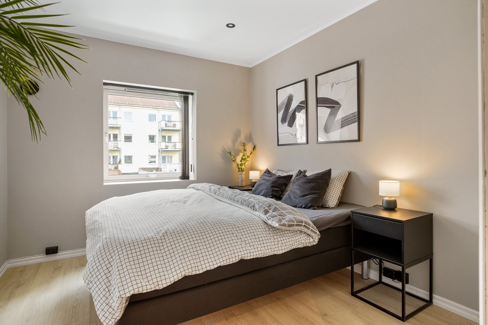 Her fra soverommet på 9,1 kvm. Galleribilde