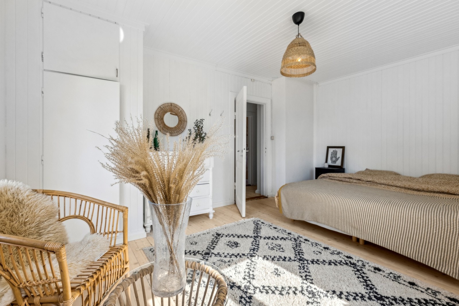 Soverommet er i klassiske farger, som gjør det enkelt å innrede etter eget ønske. Galleribilde