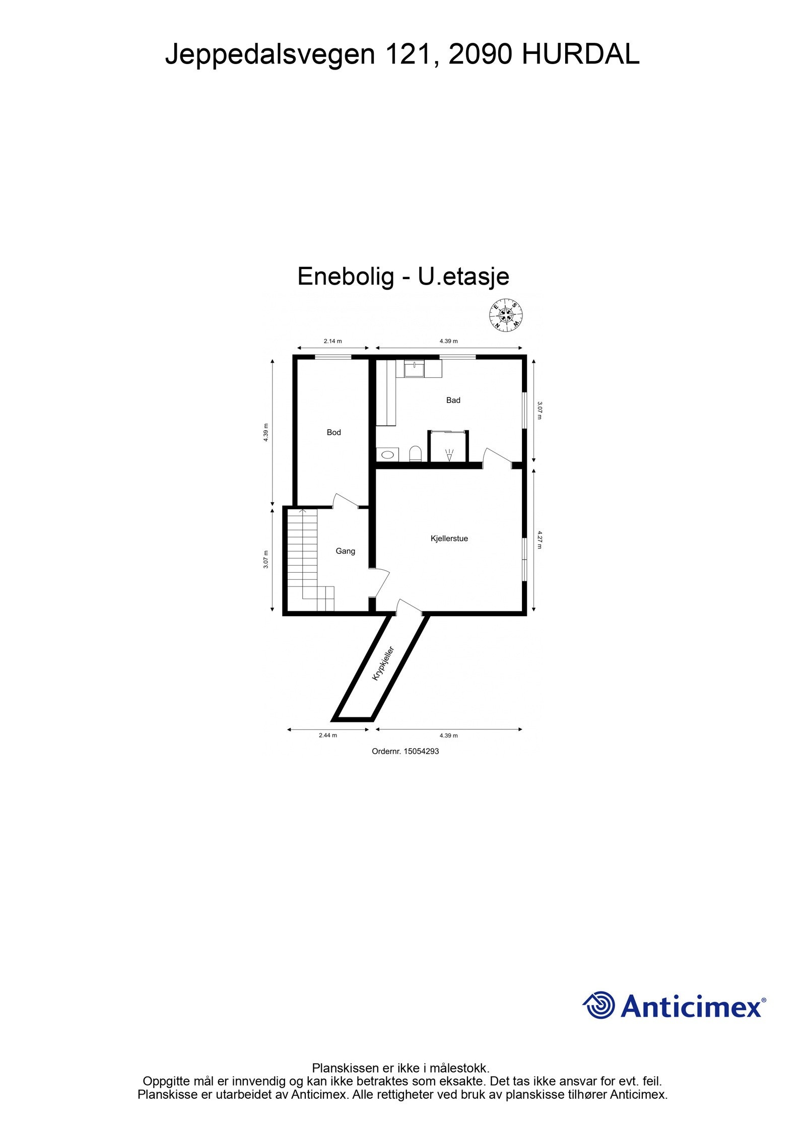 Plantegning kjellerstue Galleribilde