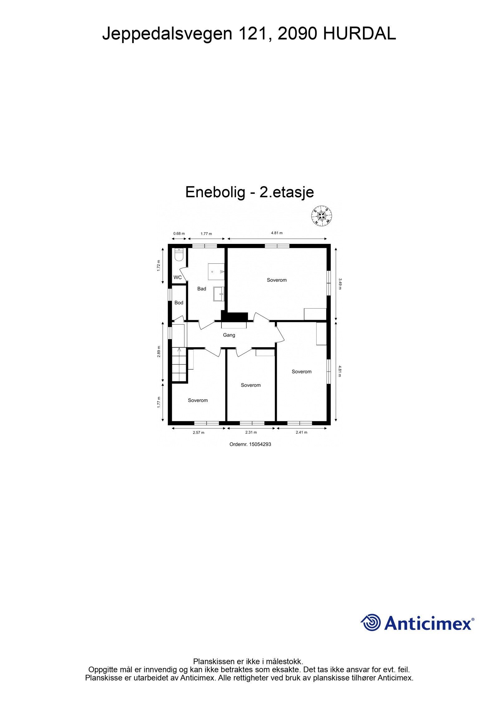 Plantegning 2. etasje. Galleribilde