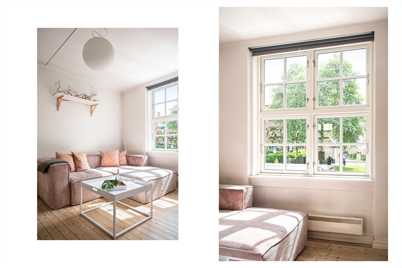 Store vindusflater gir rikelig med naturlig lys og god mulighet for lufting. Galleribilde