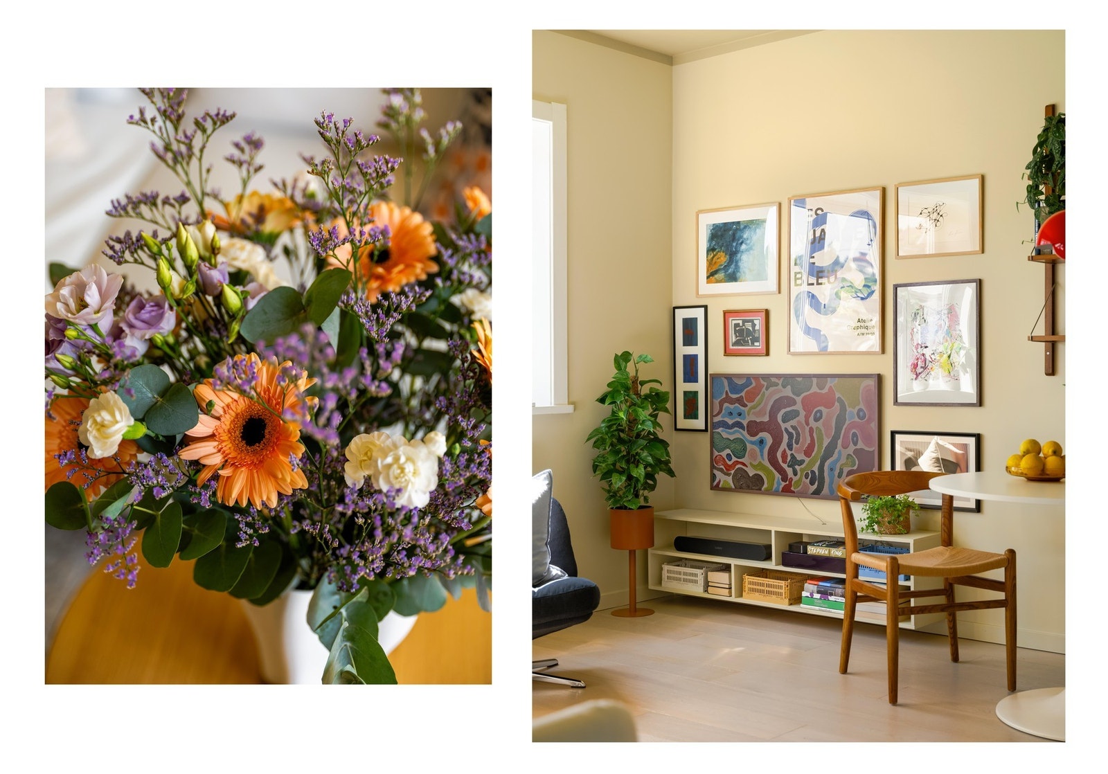 Takhøyden er raus, og er målt til ca. 2,65 meter her inne. Galleribilde