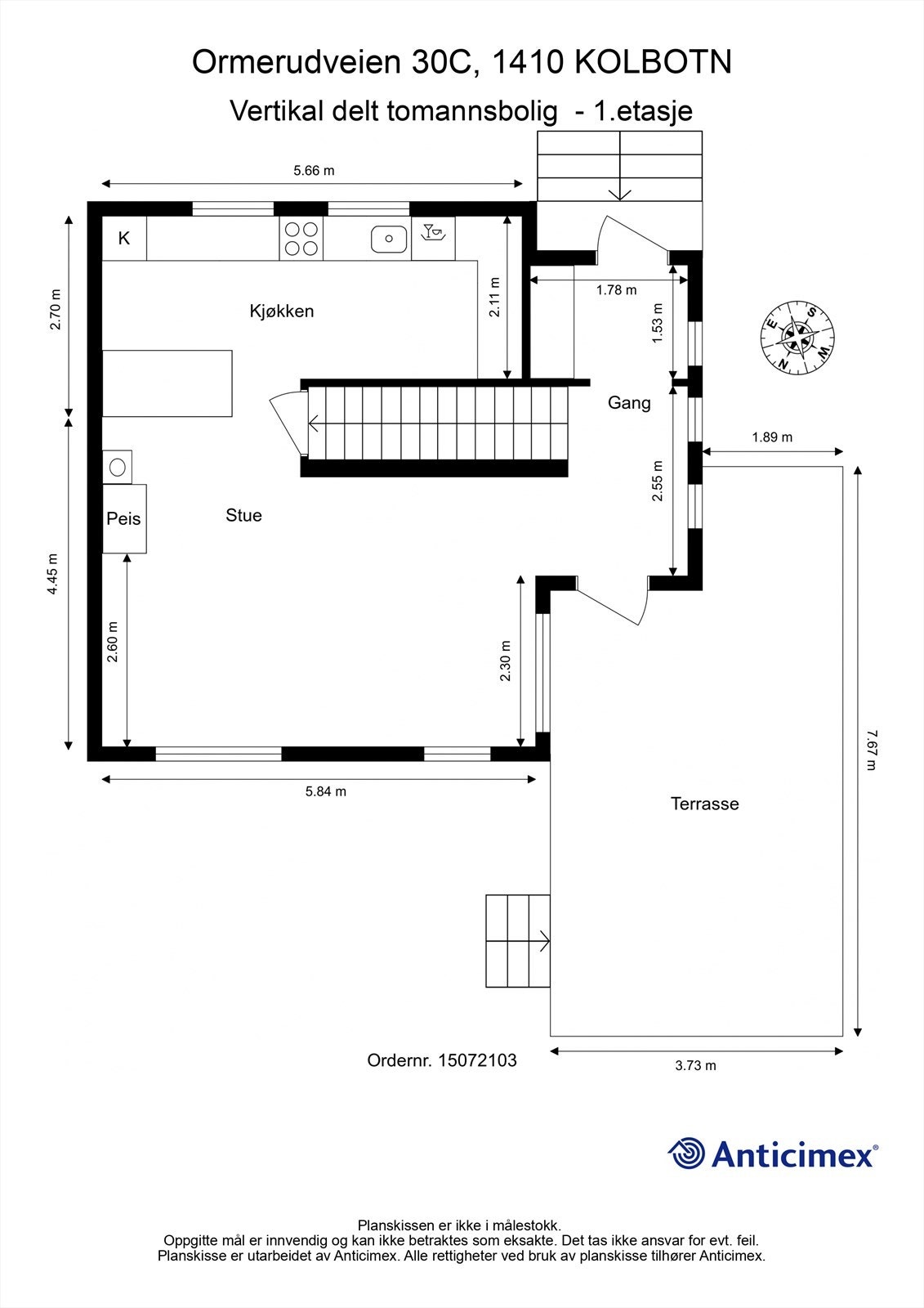 Plantegning - 1. etasje Galleribilde