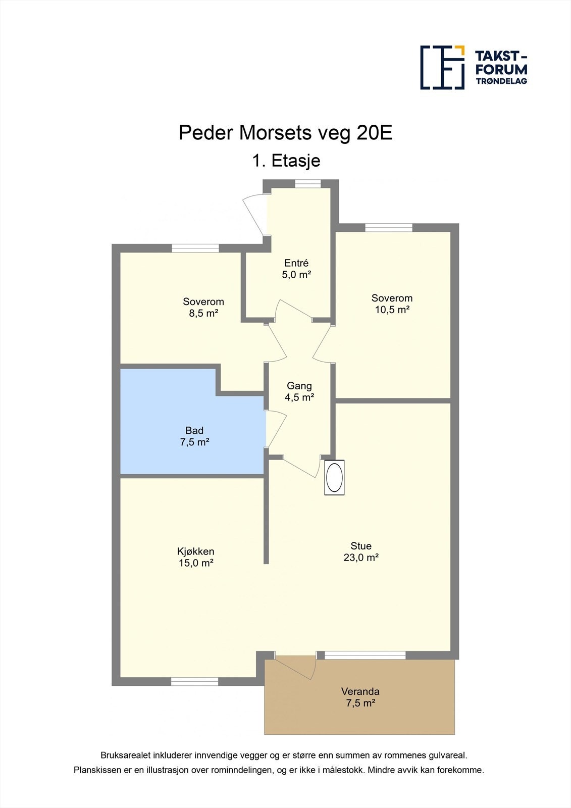 Planskisse - 1. etasje Galleribilde