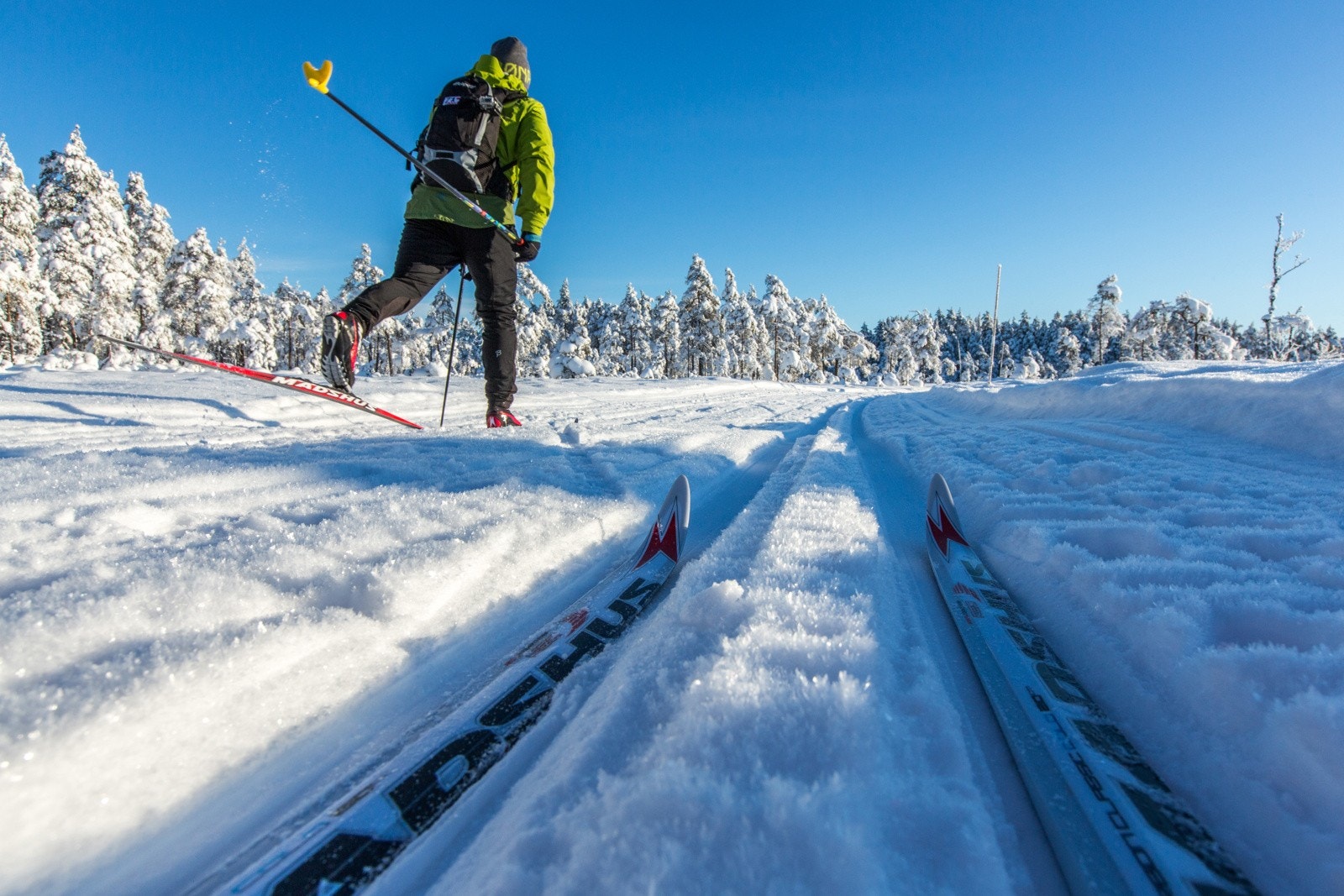 På vinteren kan du nyte lange turer i de milelange skiløypene i nærheten. Galleribilde