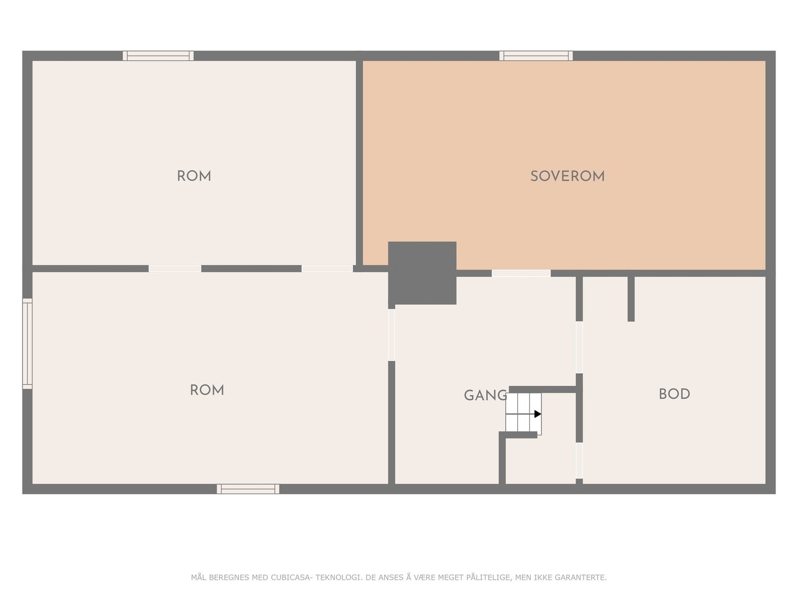 Plantegning, kjeller. Galleribilde