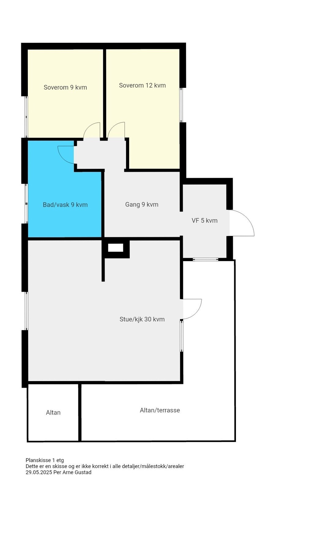 Plantegning - 1.etasje. Galleribilde