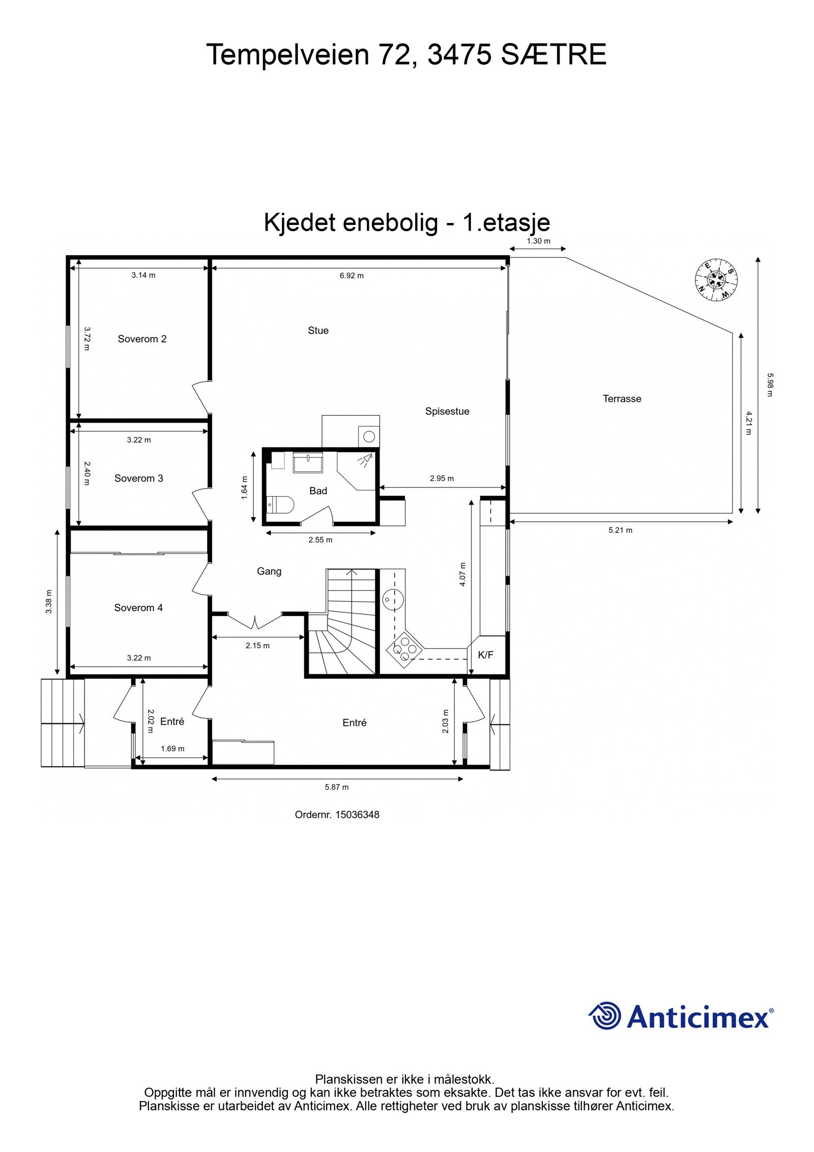 Planskisse 1. etasje Galleribilde