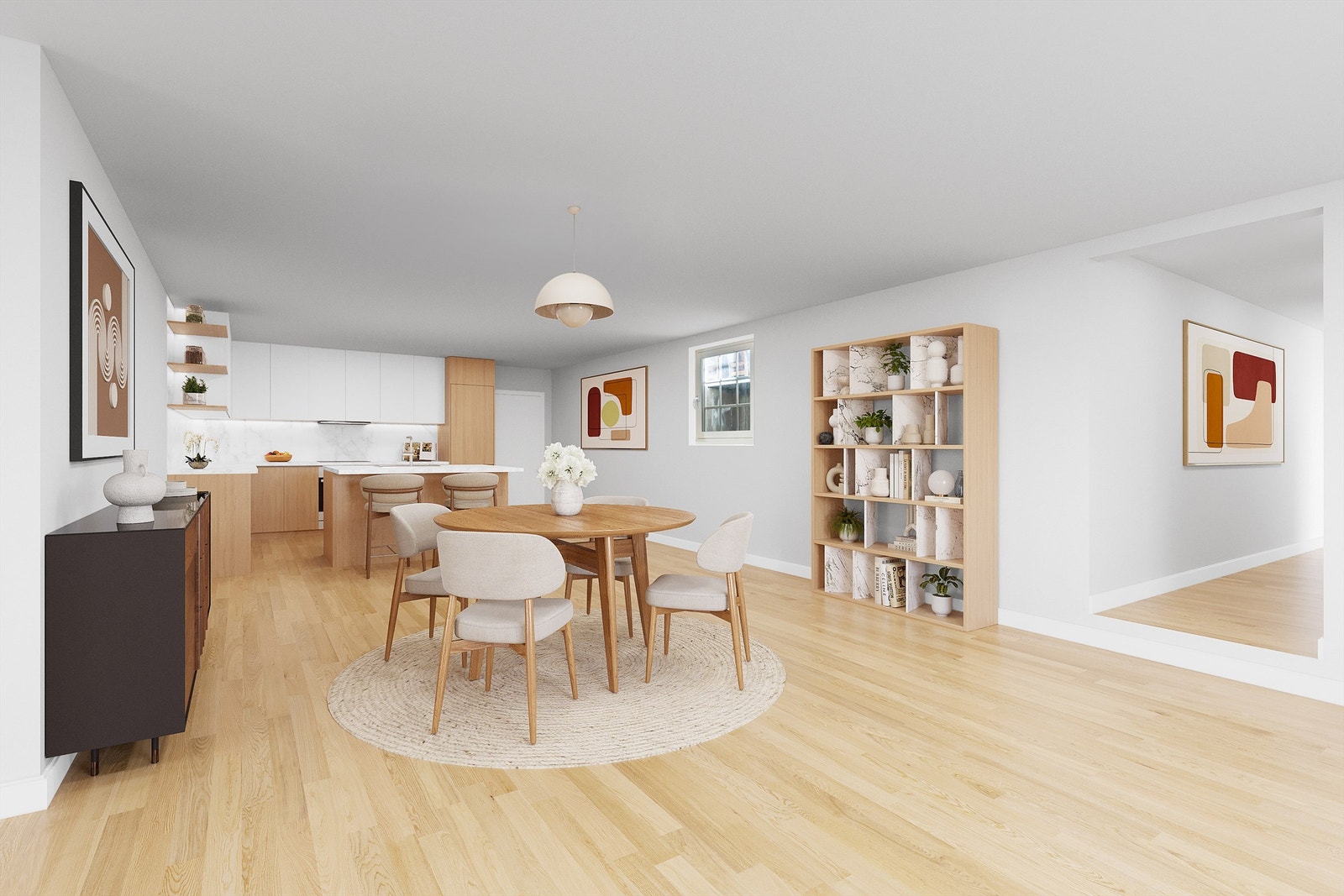 Digital styling av kjelleren. Galleribilde