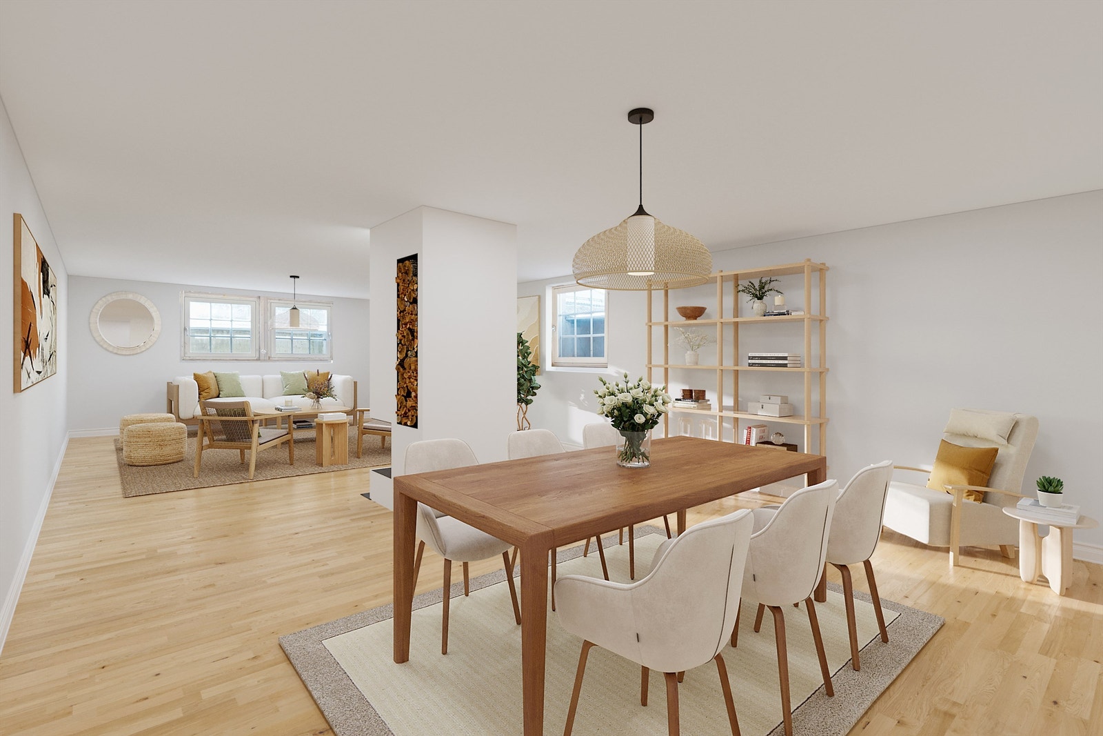 Digital styling av kjelleren. Galleribilde