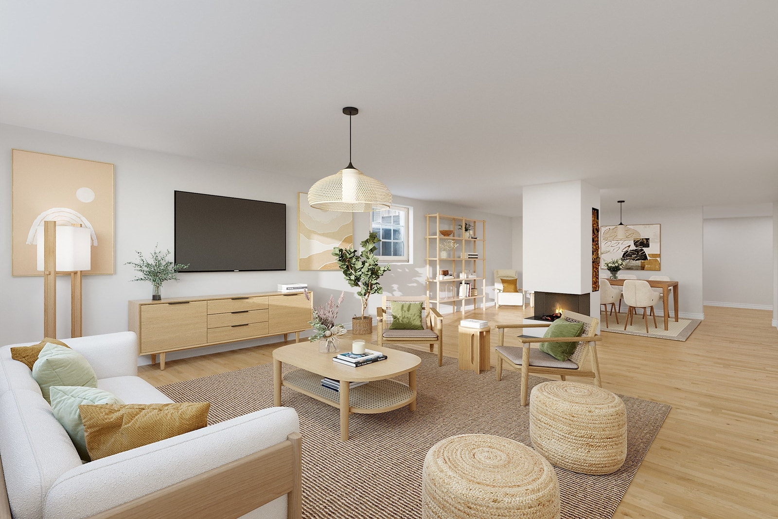 Digital styling av kjelleren. Galleribilde