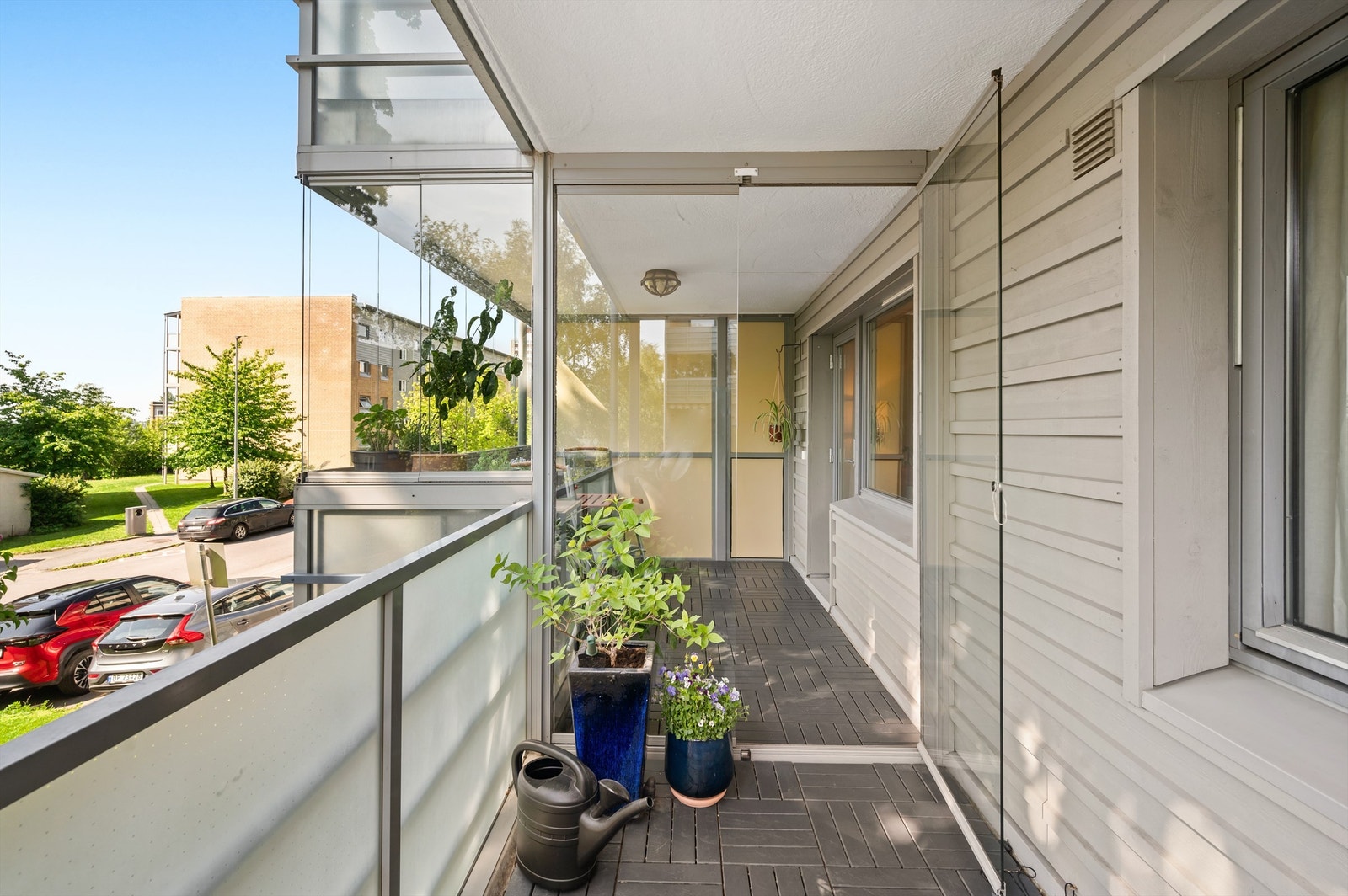 Det er tillatt med elektrisk- og gassgrill. Galleribilde