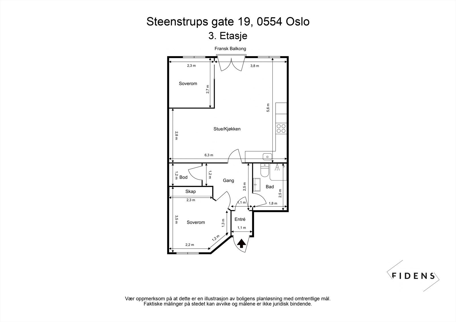 Plantegning. Avvik kan forekomme Galleribilde