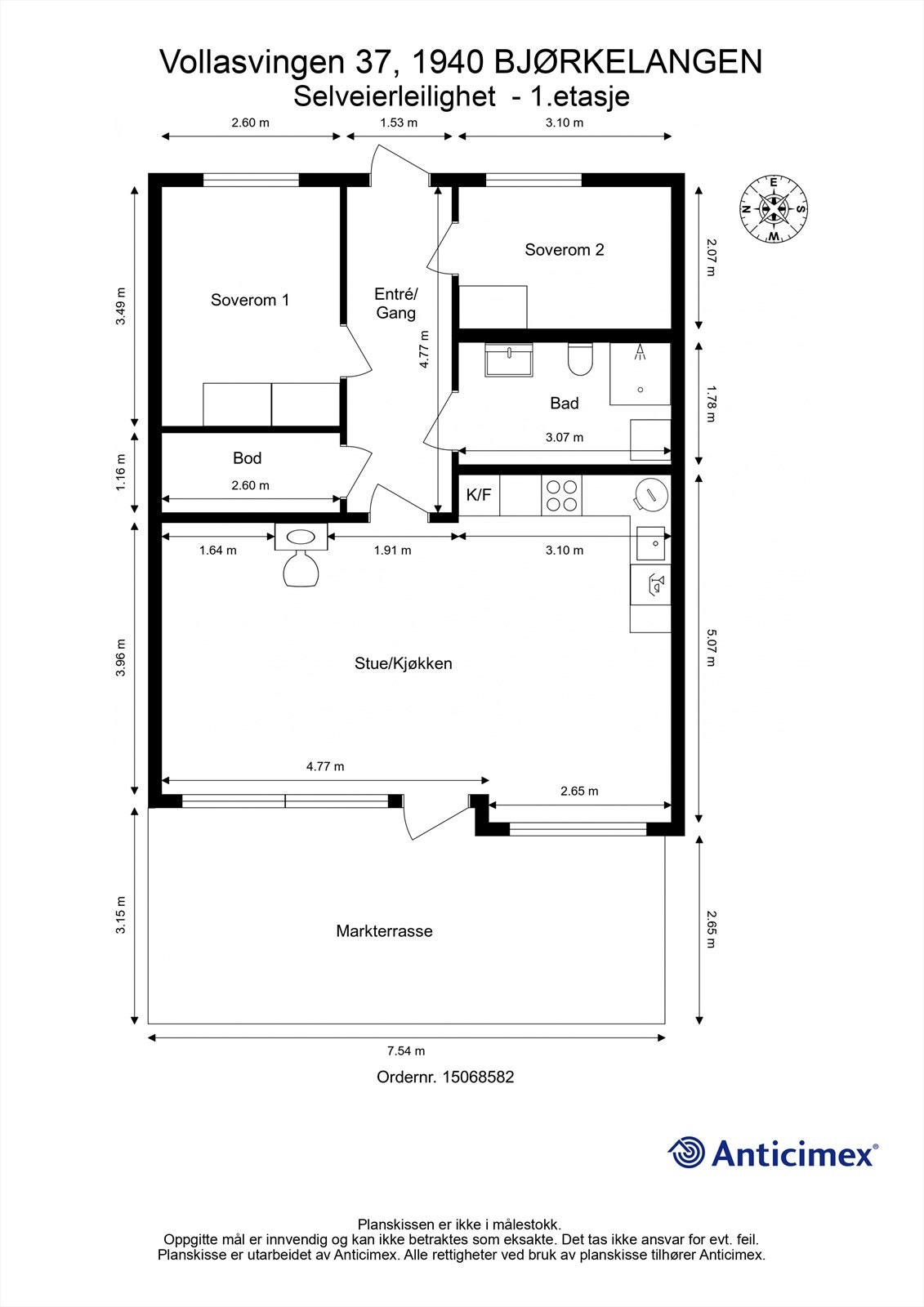 Plantegning Galleribilde