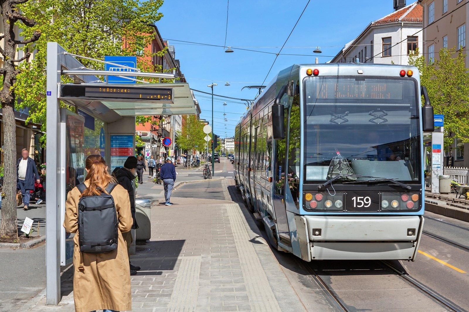 Meget gode kollektivmuligheter i området med både buss og trikk Galleribilde