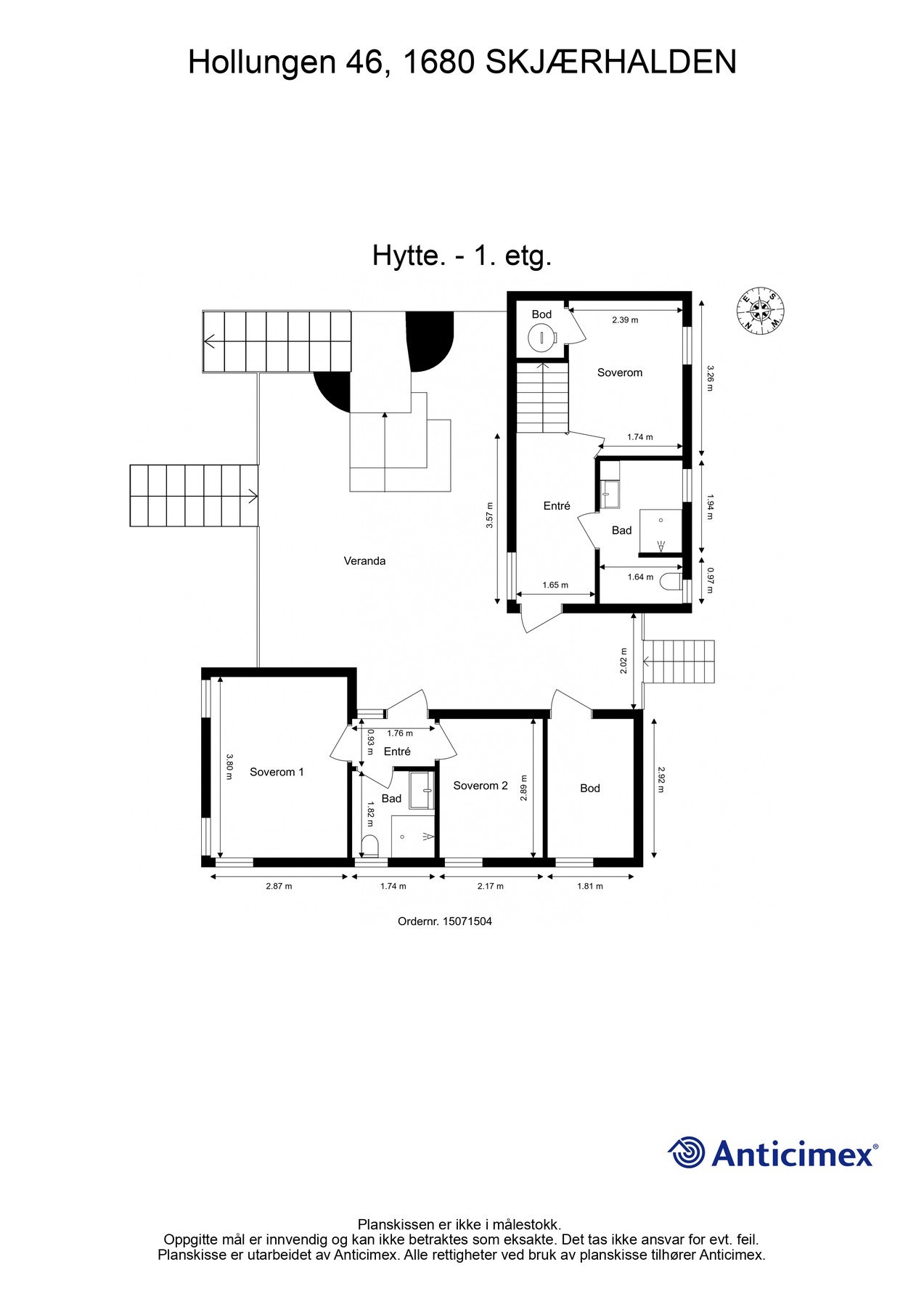 Plantegning - underetasje / anneks. Galleribilde