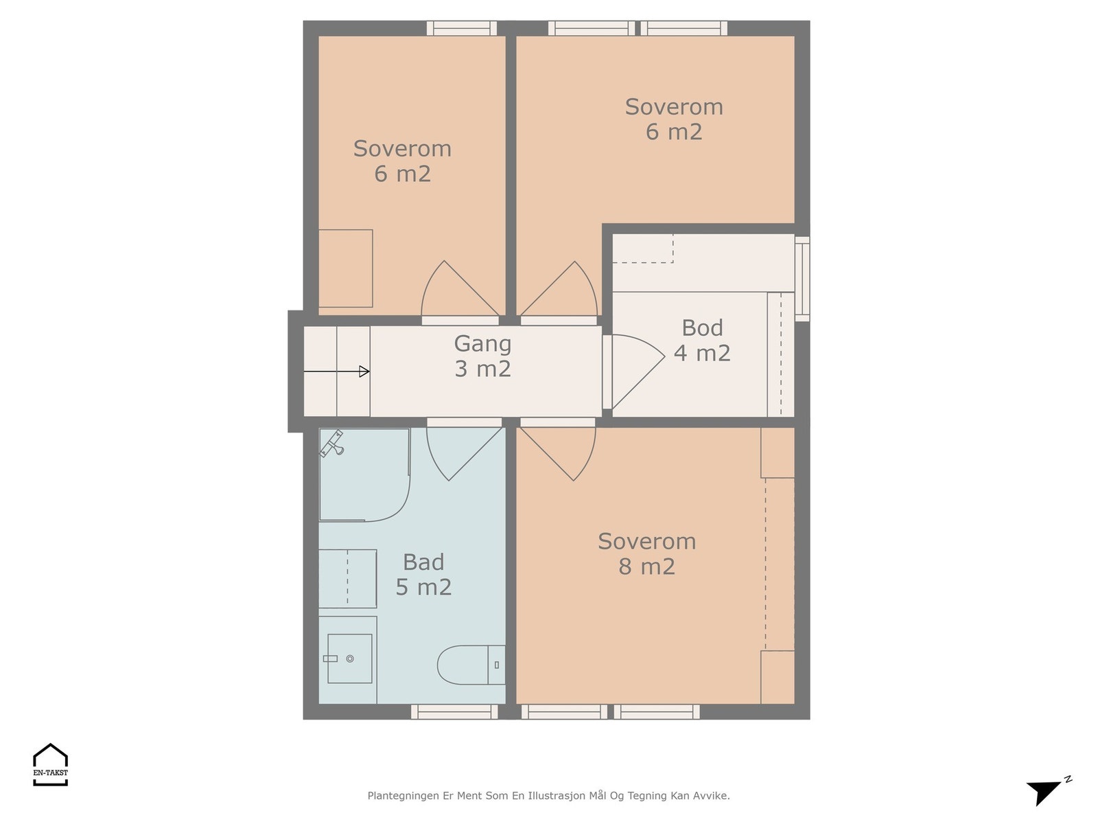 Plantegning - 1. etasje. Galleribilde