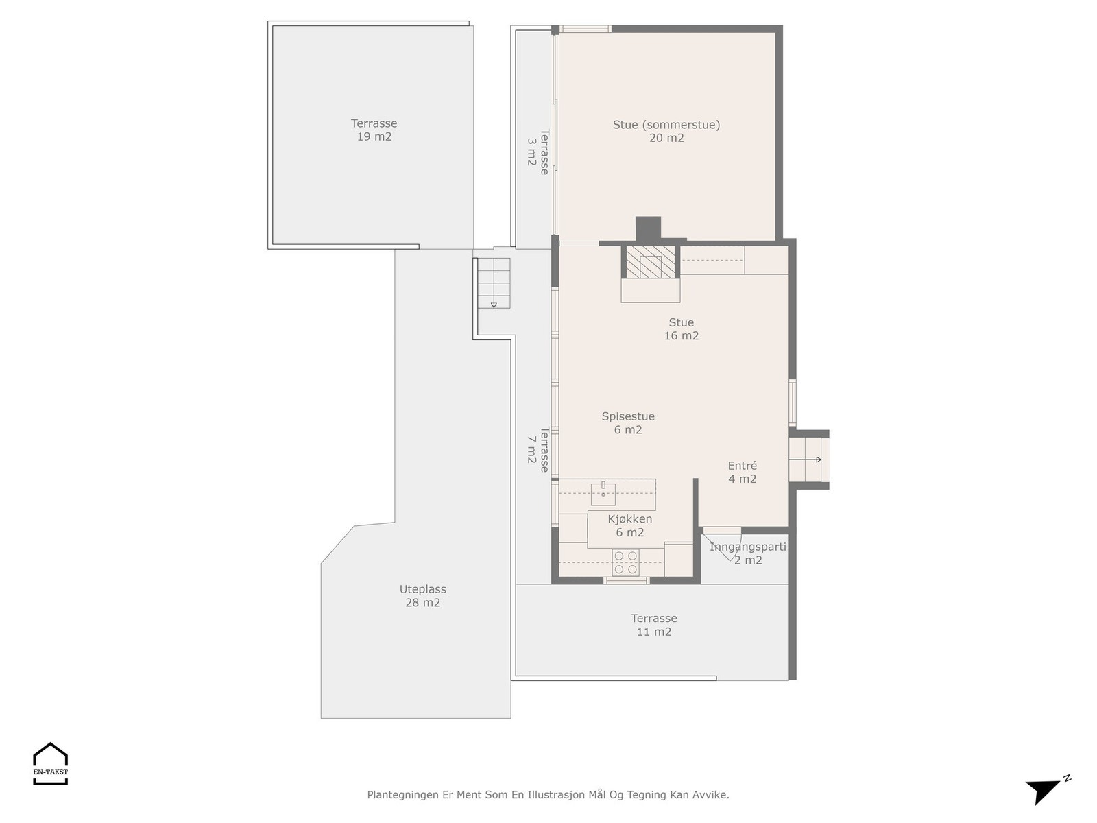 Plantegning - 1. etasje. Galleribilde