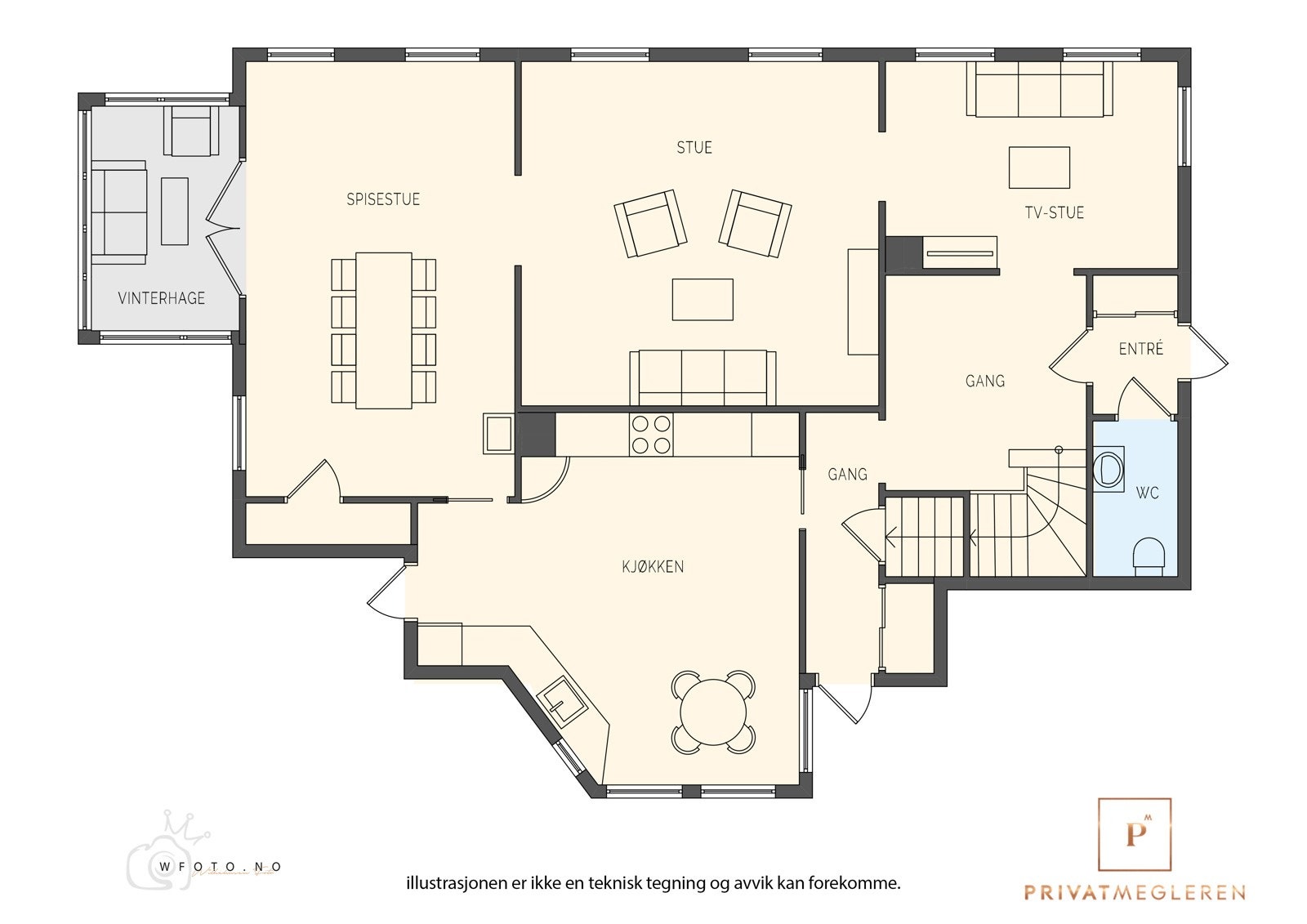 - Planløsning 1.etasje - Galleribilde
