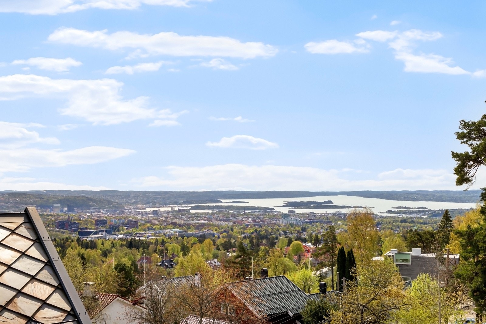 Utsikt over Oslo og inn Bunnefjorden Galleribilde