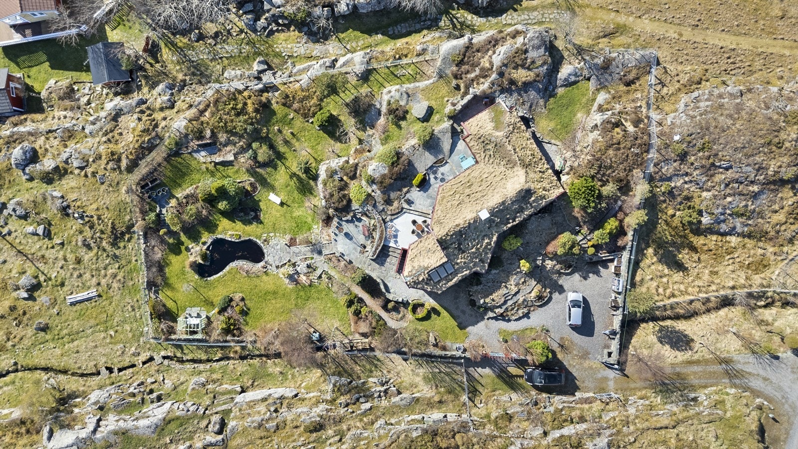 Eigedomen sett ovanifra Galleribilde