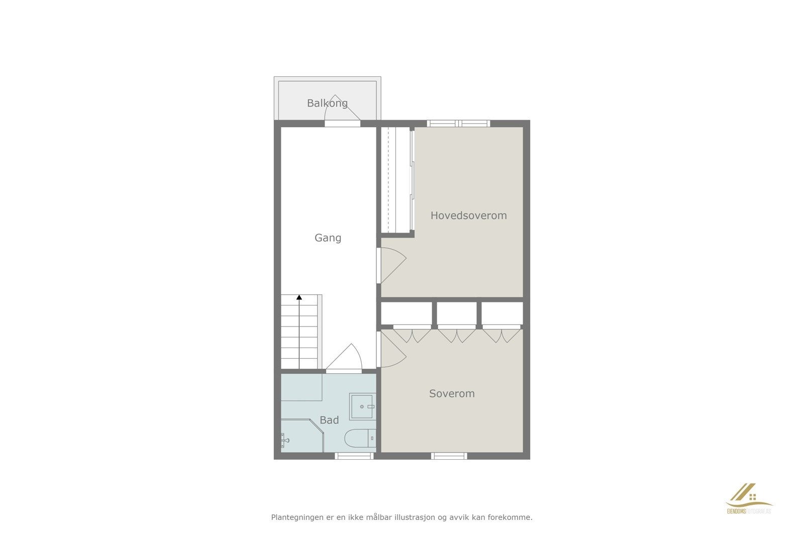 Plantegning 2.etg. Galleribilde