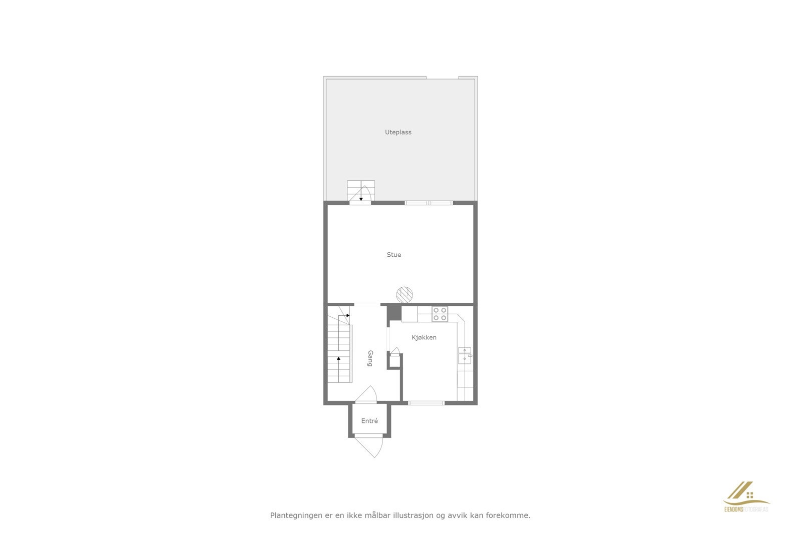 Plantegning 1.etg. Galleribilde