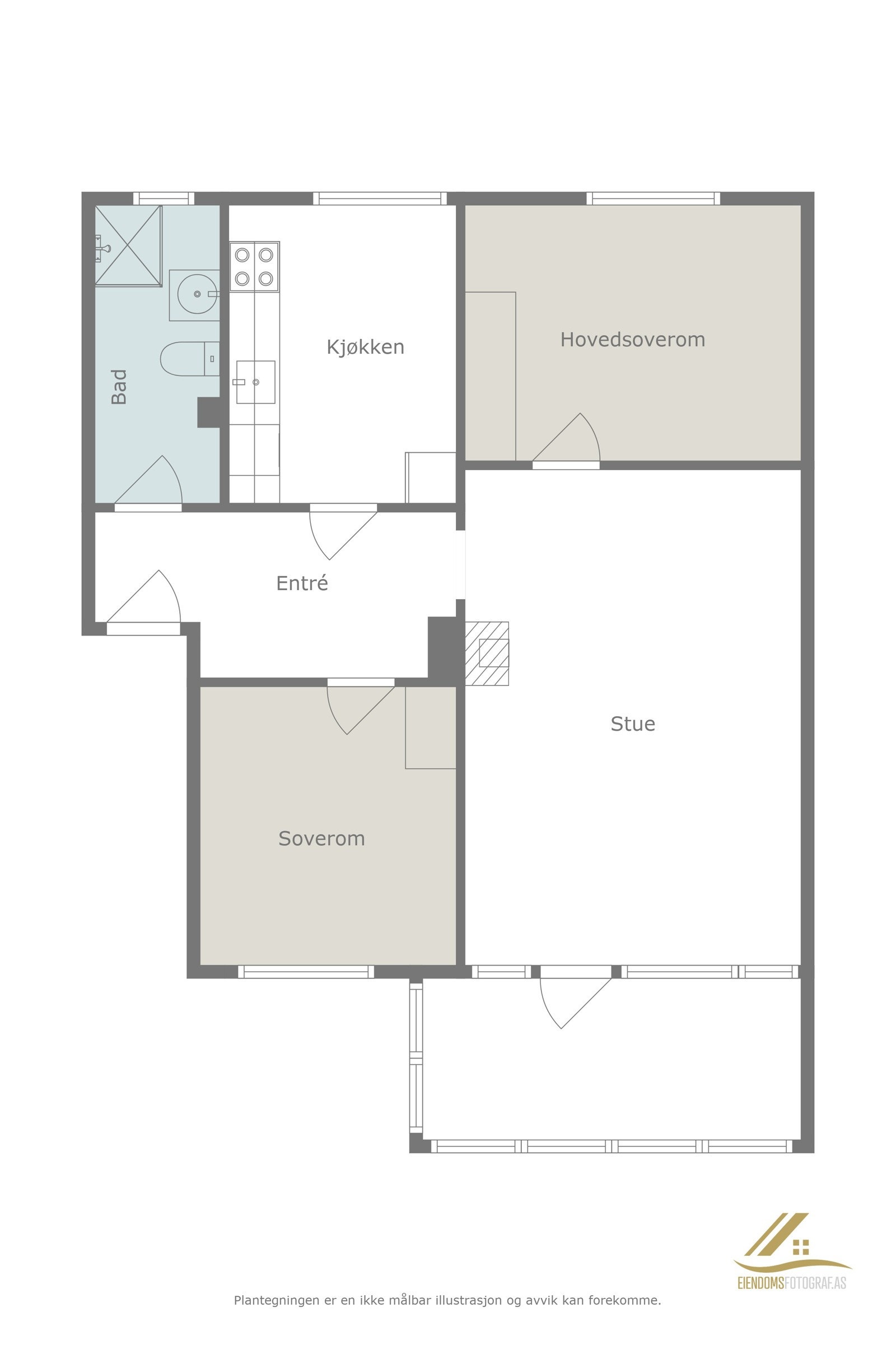 Plantegning Galleribilde