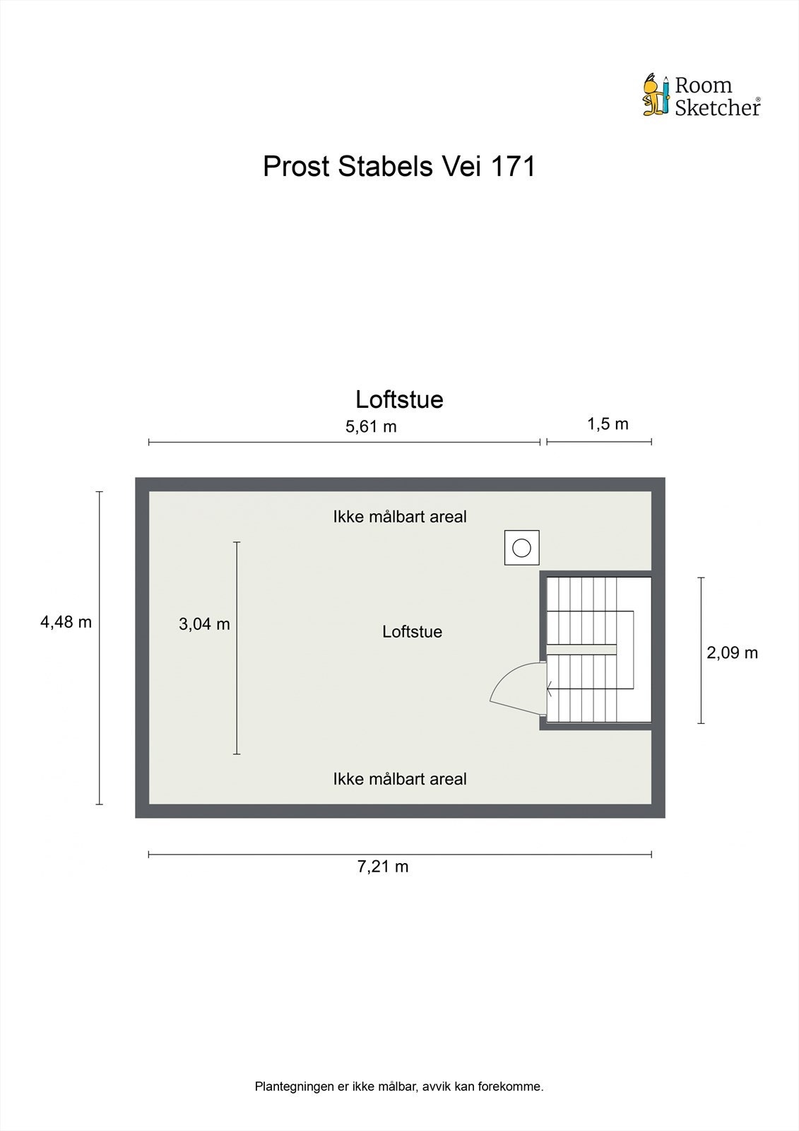 Plantegning - Loftstue Galleribilde