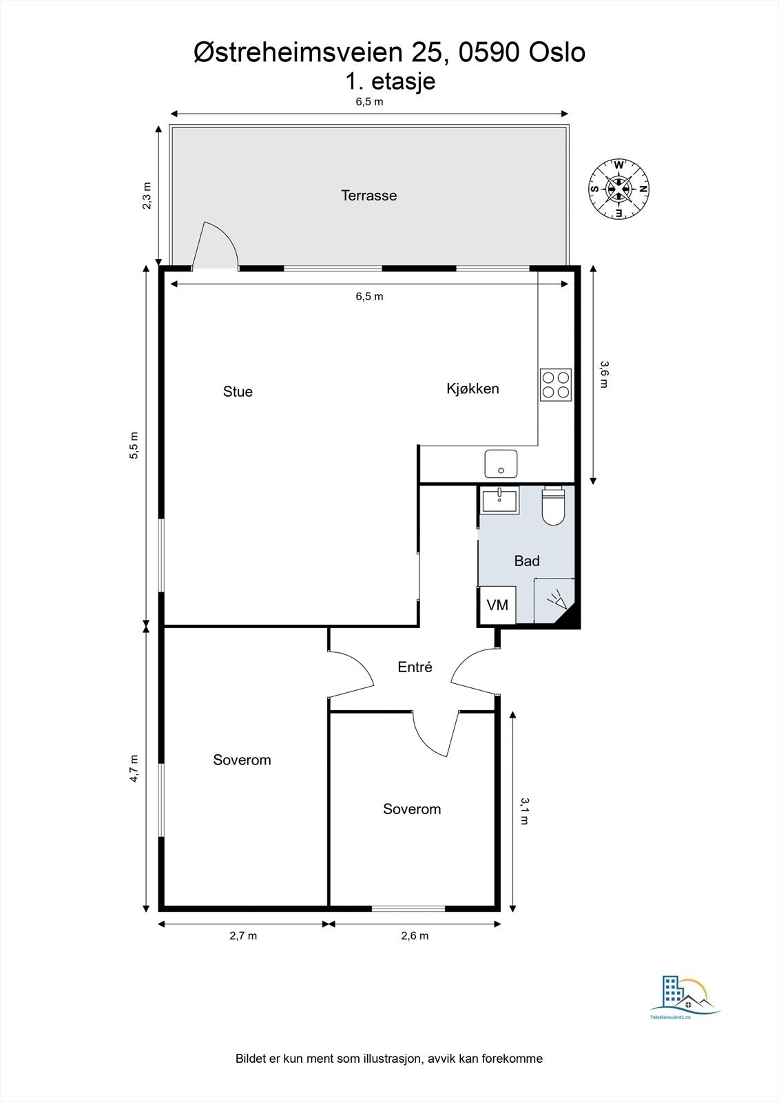 Plantegning Galleribilde