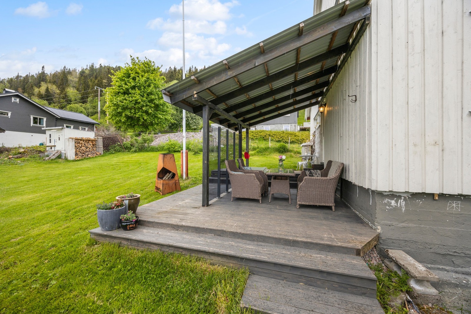 Takoverbygd terrasse - ca. 23 kvm. Galleribilde