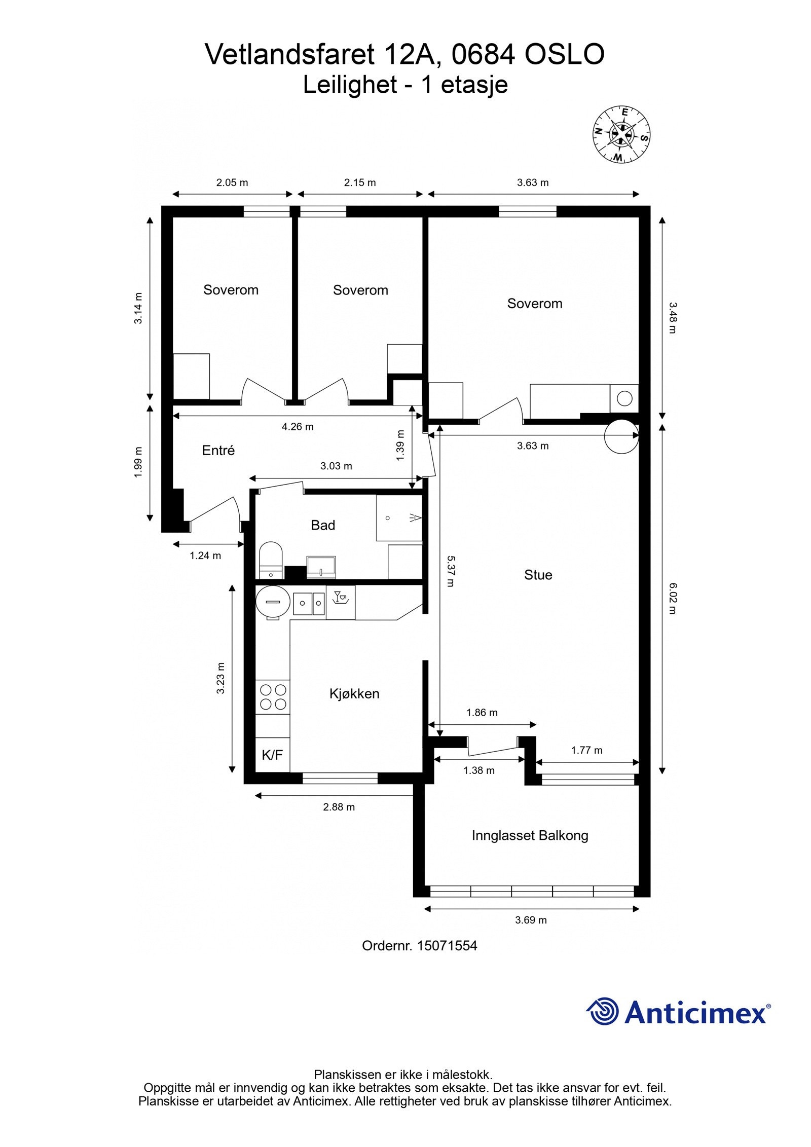 Plantegning Galleribilde