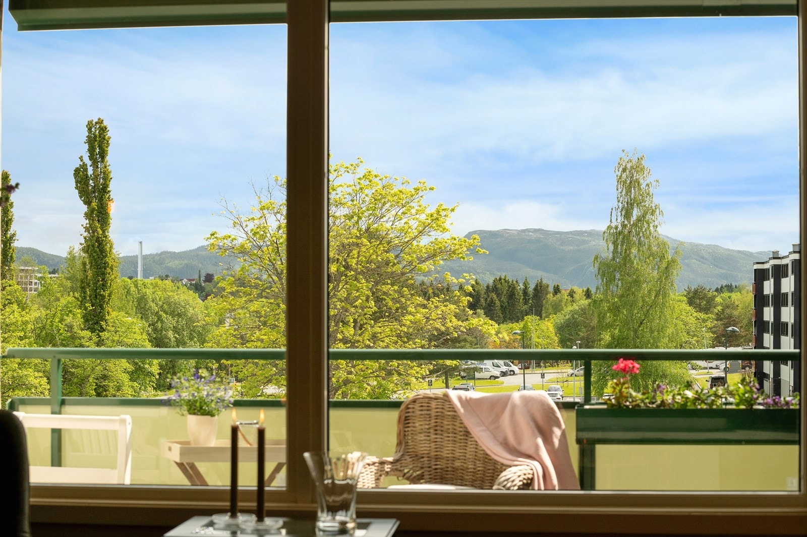 Her får du nydelig utsikt sørover. Galleribilde