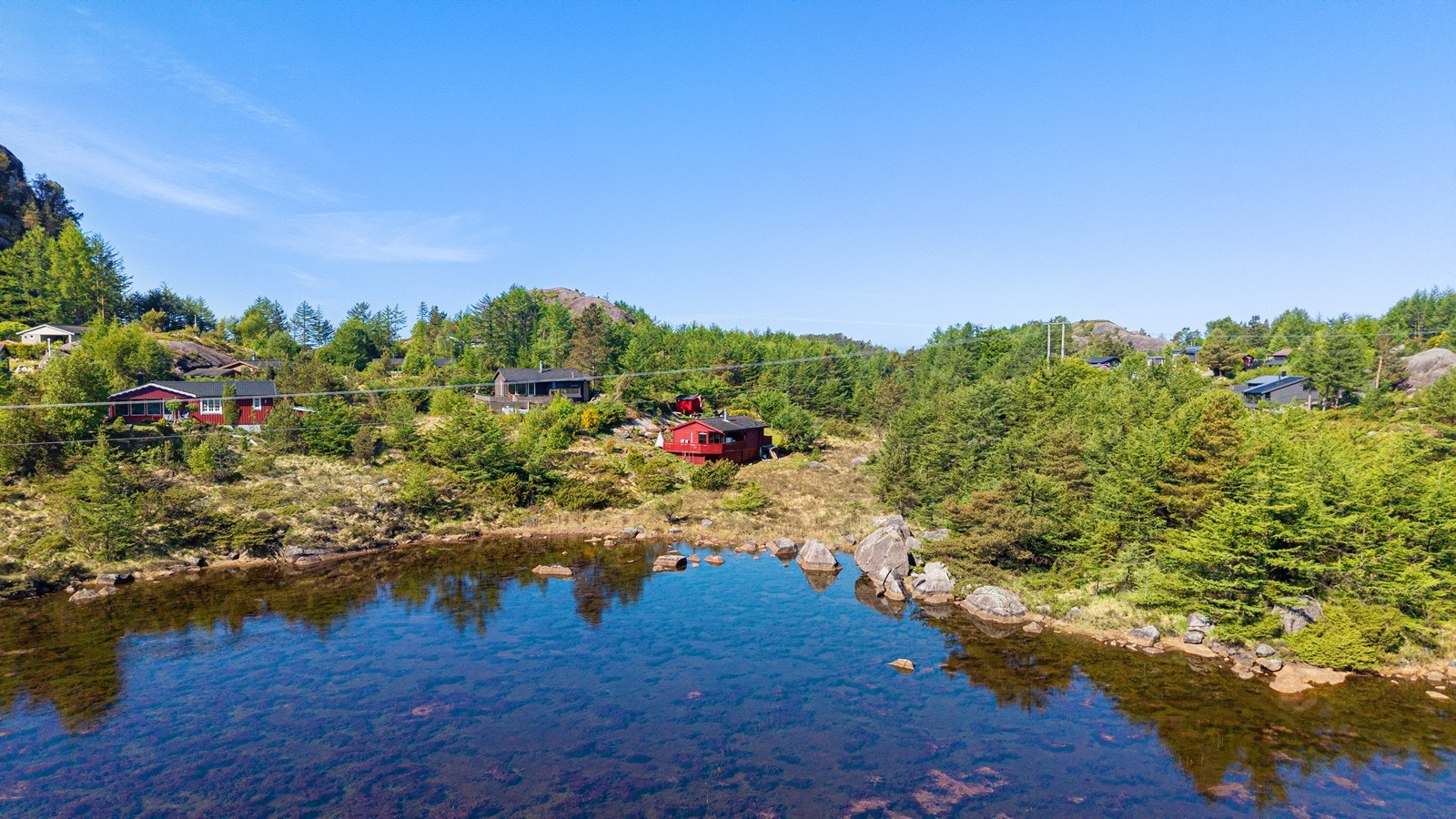 Turområder og badevann like utenfor Galleribilde