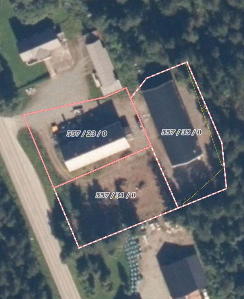 Kartskisse over eiendommen Galleribilde