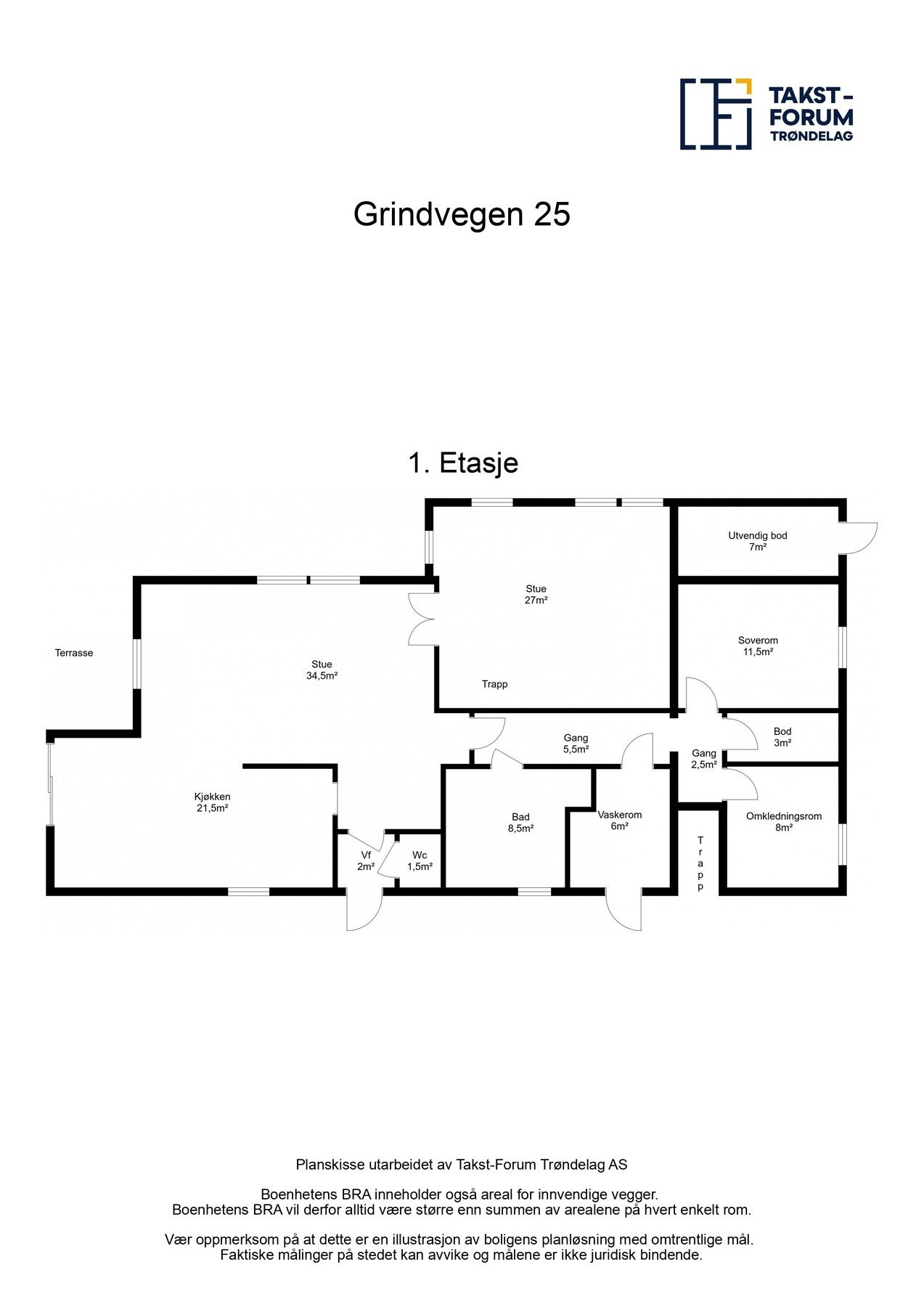 Plantegning 1.etasje. Galleribilde